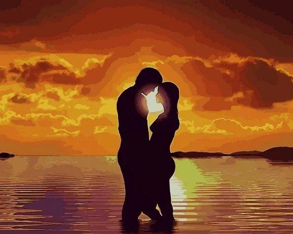 

Картина по номерам VP1226 Красивый закат на пляже, 40x50 см., Babylon