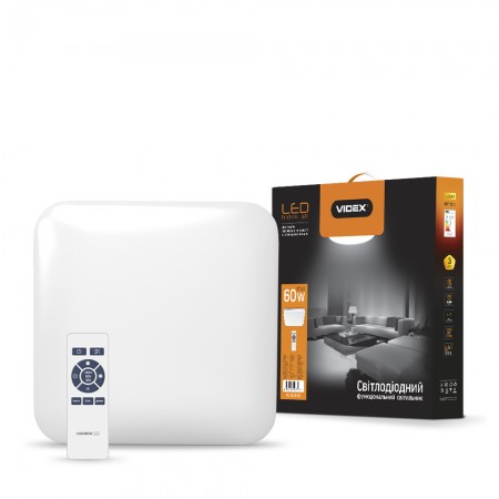 

LED светильник функциональный квадратный VIDEX 60W 2800-6000K 220V (145004)