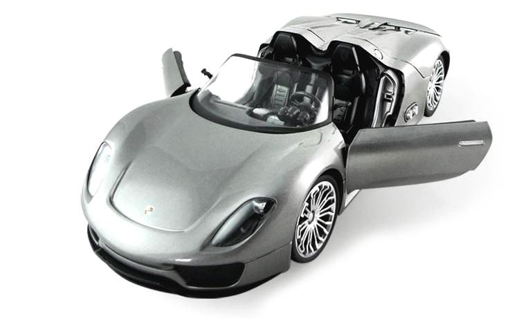 

Машинка радиоуправляемая 1:14 Meizhi Porsche 918 (серый) (146085)