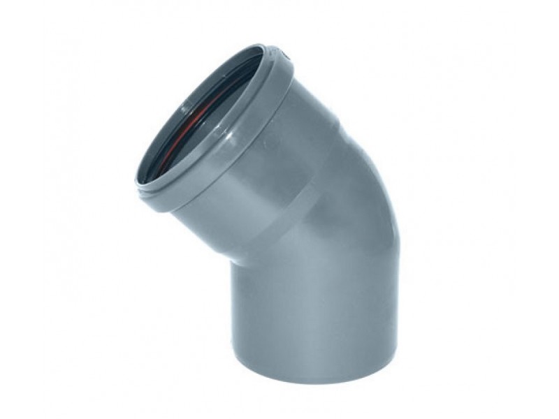 Колено (отвод) канализационное внутреннее ?110мм/45° – низькі ціни ...