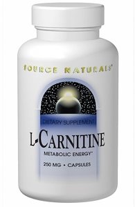 

Аминокислота Source Naturals L-Carnitine, 250 mg, 120 Caps