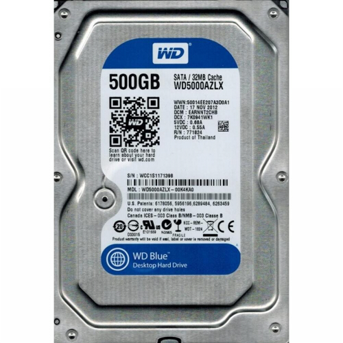 

Жесткий диск WD BLUE 500GB, 3.5in, 7.2K, 6GBS HDD (WD5000AZLX) Новое