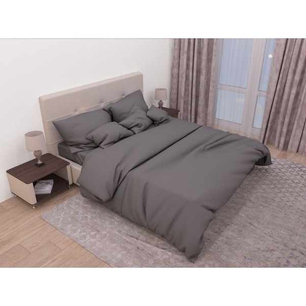 

Комплект постельного белья SoundSleep Сasual grey ранфорс двуспальный