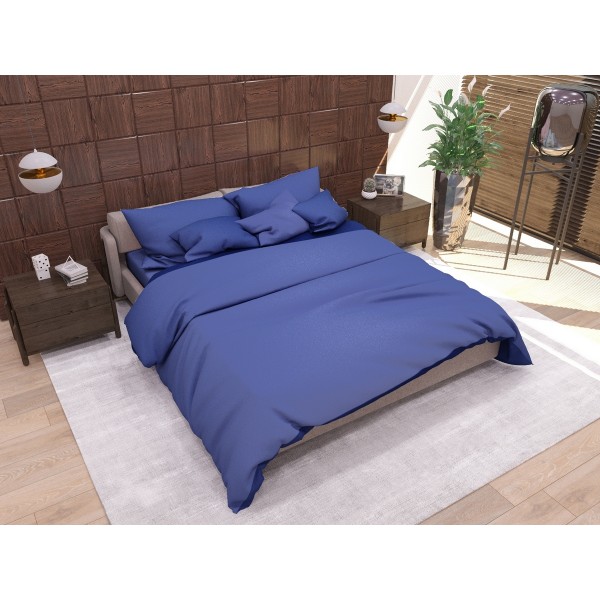 

Комплект постельного белья SoundSleep Сasual blue ранфорс евро