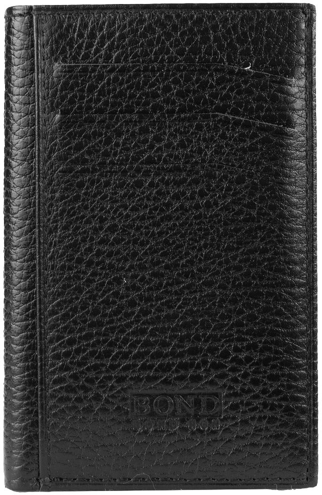 

Мужская кредитница кожаная Bond SHI532-281 Черная