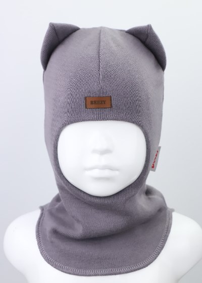 

Шапка-шлем детский для мальчика Beezy весна - осень 1750-14-20 модель Кот р. 0 (44-46 см)
