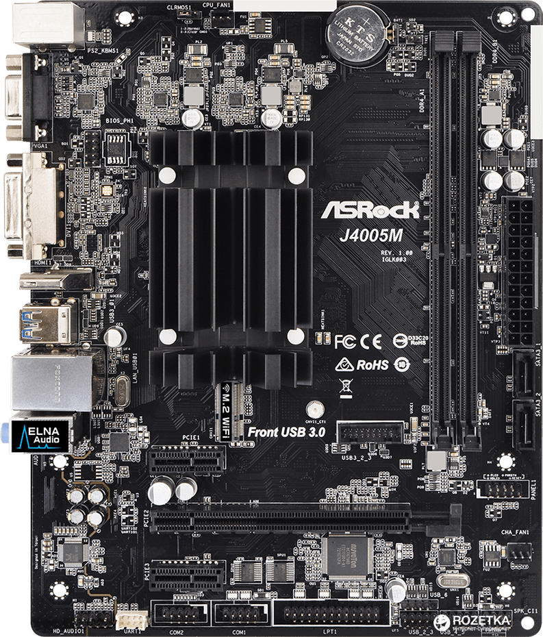 

Материнская плата ASRock J4005M (Intel Celeron J4005, SoC, PCI-Ex16)