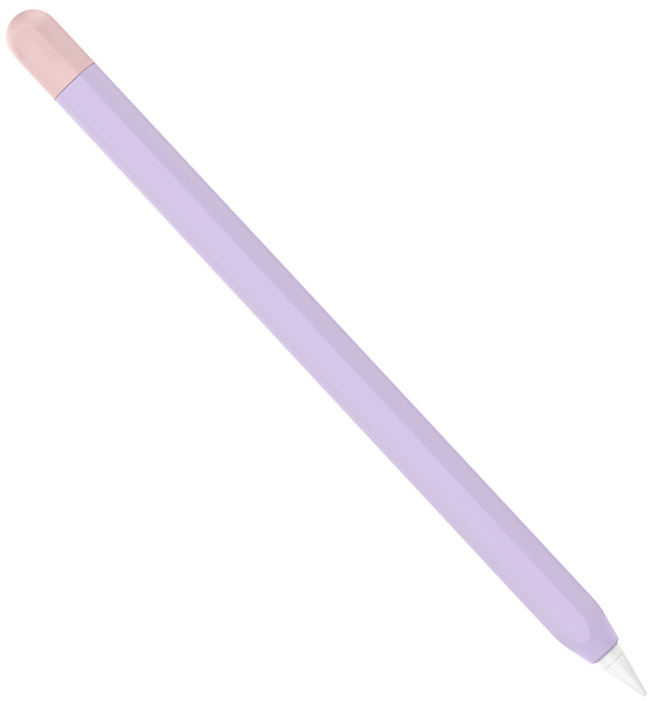 

Двухцветный силиконовый чехол AhaStyle для Apple Pencil 2 Лавандовый, розовый (AHA-01652-LRP)
