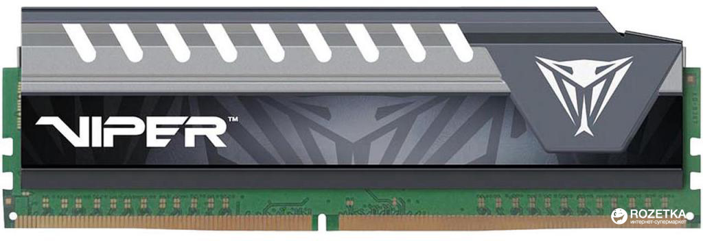 

Оперативная память Patriot DDR4-2666 16384MB PC4-21300 Viper Elite Series Gray (PVE416G266C6GY)