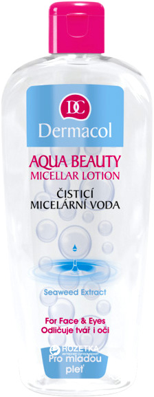Акція на Мицеллярная вода для молодой кожи Dermacol Aqua Beauty Micellar Lotion для снятия макияжа 400мл (8590031102825) від Rozetka UA
