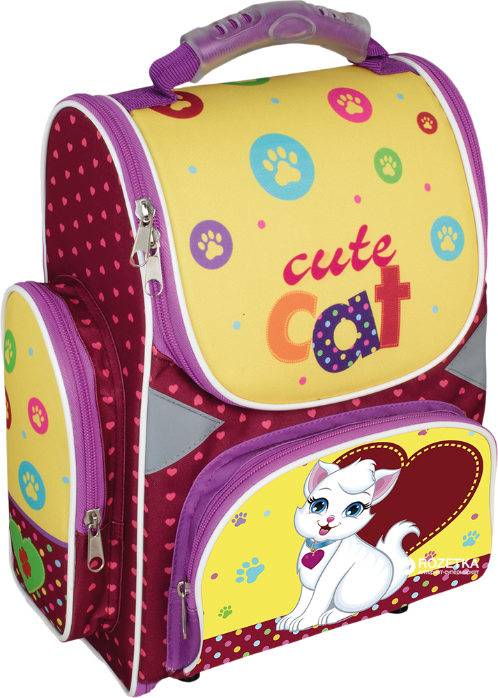 

Рюкзак школьный Сool For School Cute Cat 34х26х12 см 12 л (CF86199)