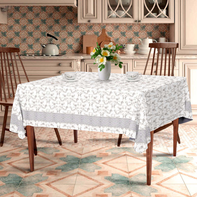 

Скатерть на стол CottonTwill 145х300 см Серо-бежевый 000021120