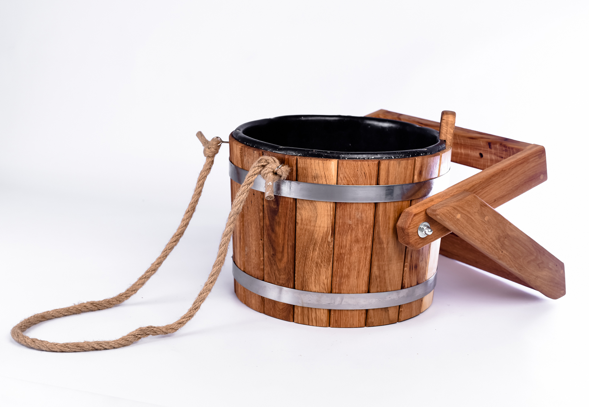 

Ведро-водопад Sauna Wood с пластиковой вставкой 12л
