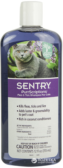 

Шампунь FiproGuard Sentry PurrScriptions от блох, клещей и вшей для котов
