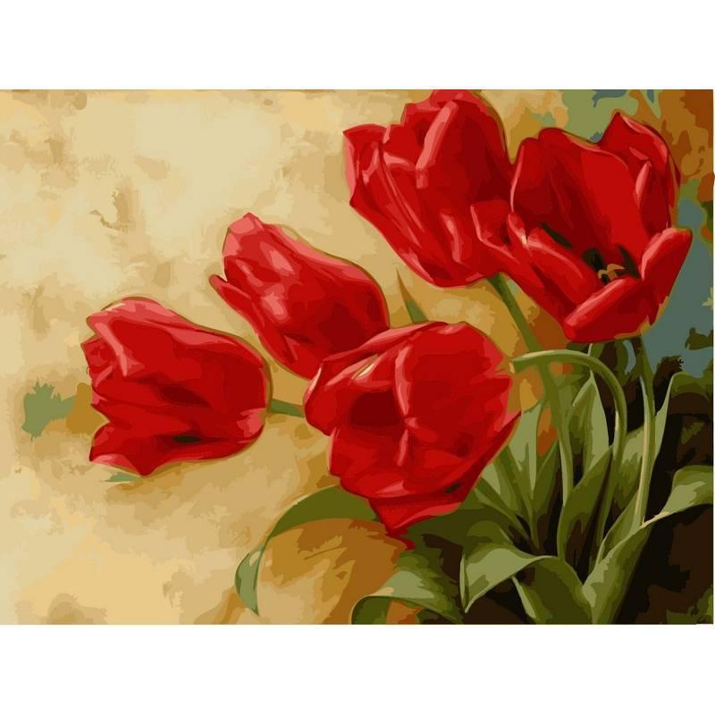 

Картина по номерам VK015 Букет тюльпанов. Худ. Игорь Левашов, 30x40 см., Babylon