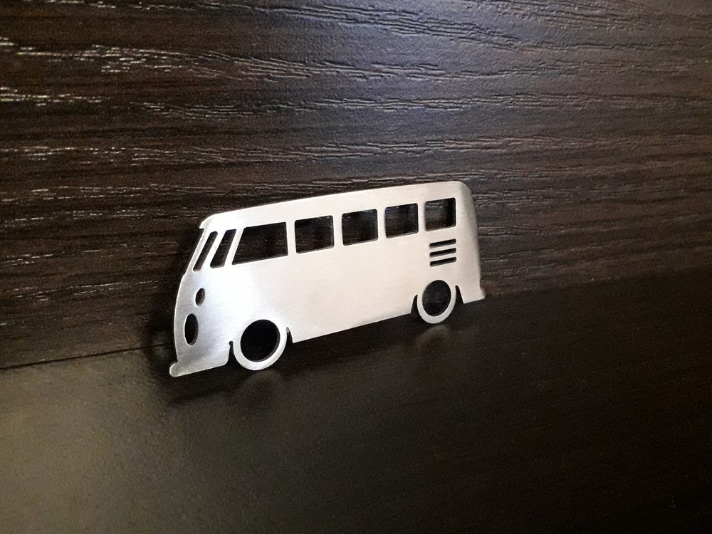 

Брелок із нержавіючої сталі ретро бус VW T1