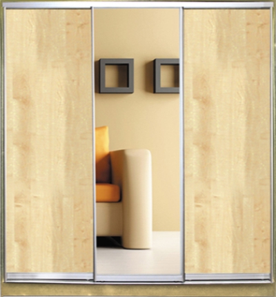 

Шкаф купе Luxe Studio Стандарт-1 ДСП/Зеркало 2100x2100x600 трехдверный