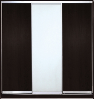 

Шкаф купе Luxe Studio Стандарт-1 ДСП/Зеркало с Пескоструем 2100x2000x600 трехдверный