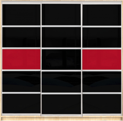 

Шкаф купе Luxe Studio Стандарт-1 Цветной комбинированный фасад-2 2100x2300x600 трехдверный