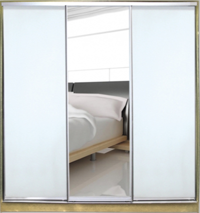 

Шкаф купе Luxe Studio Стандарт-1 Зеркало с Пескоструем-10 2200x2300x600 трехдверный