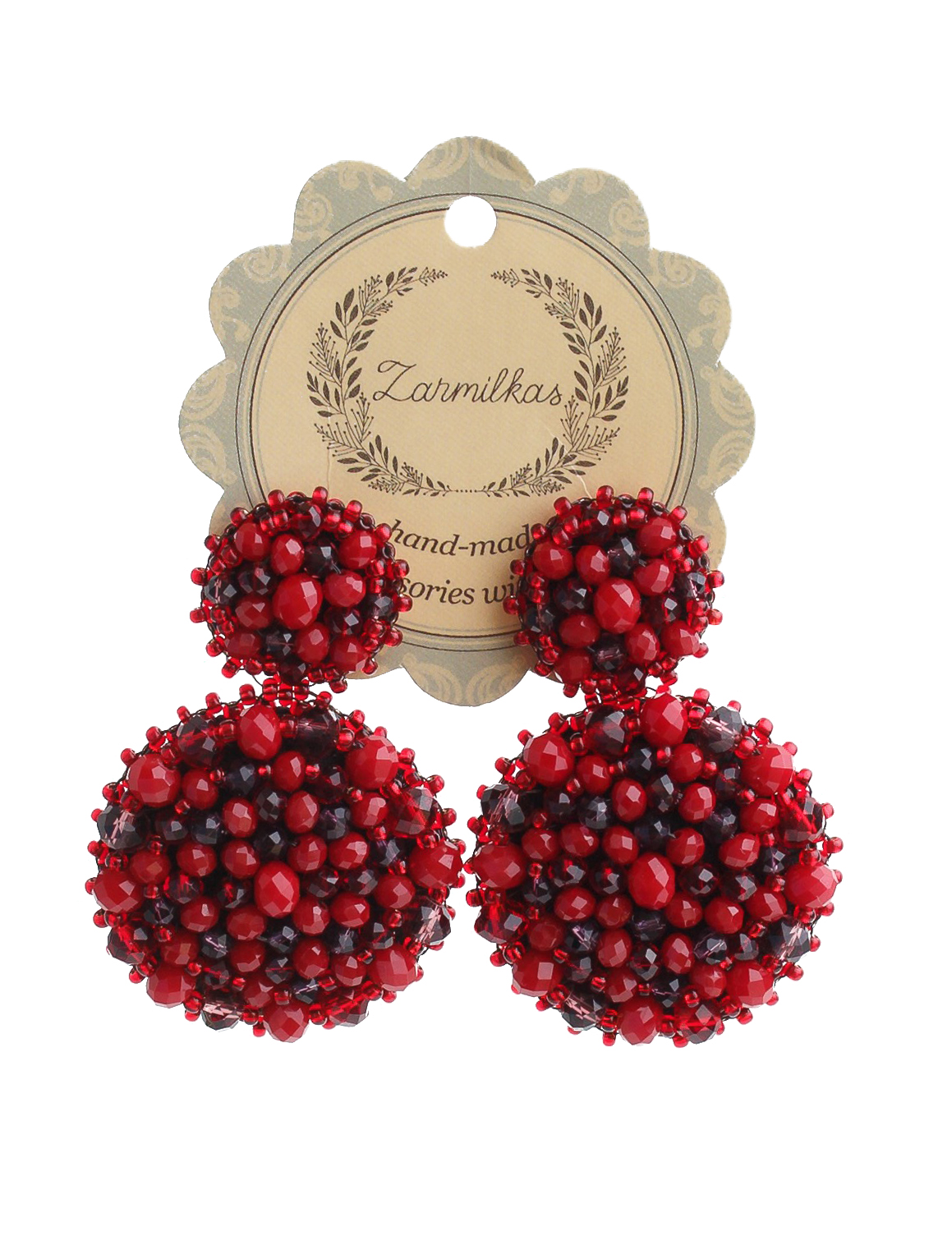 

Серьги Zarmilkas Bordeaux BM-05-4