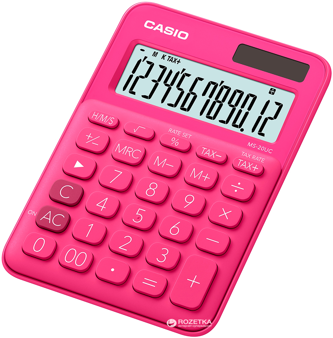 

Калькулятор Casio 12 разрядный 105х149.5х22.8 (MS-20UC-RD-S-ES)