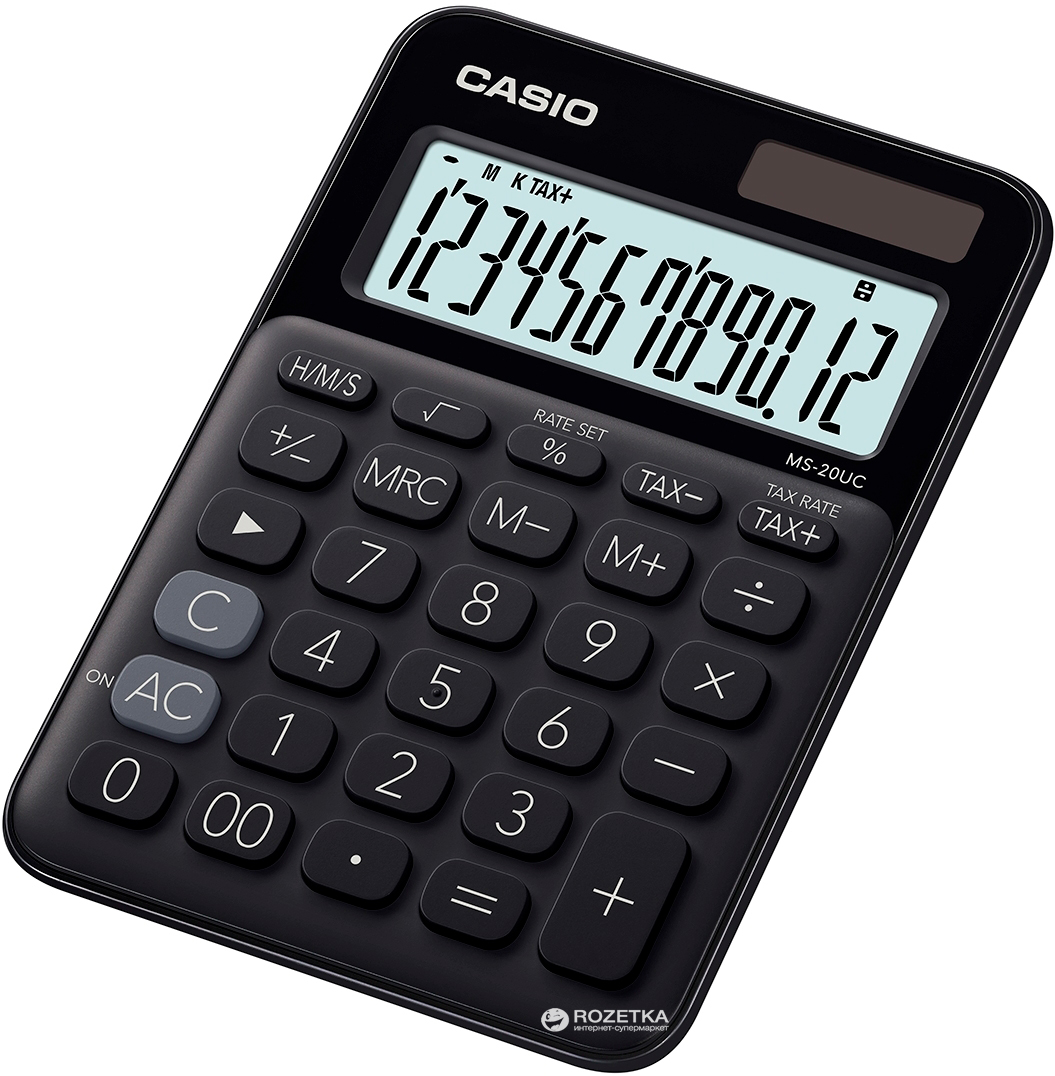 

Калькулятор Casio 12 разрядный 105х149.5х22.8 (MS-20UC-BK-S-ES)