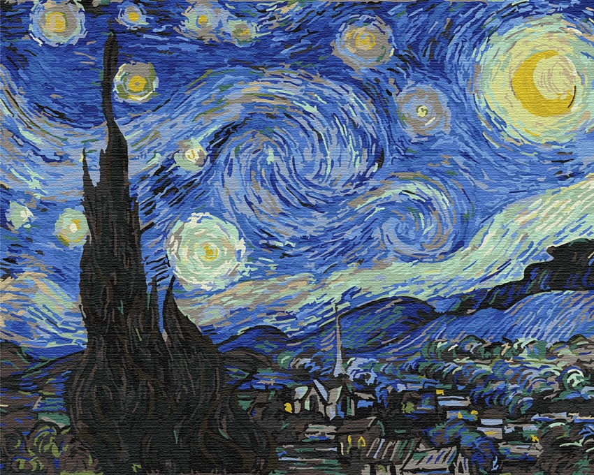 

Картина по номерам 40x50 Звездная ночь Ван Гог, Rainbow Art (GX4756) (0096-1554)
