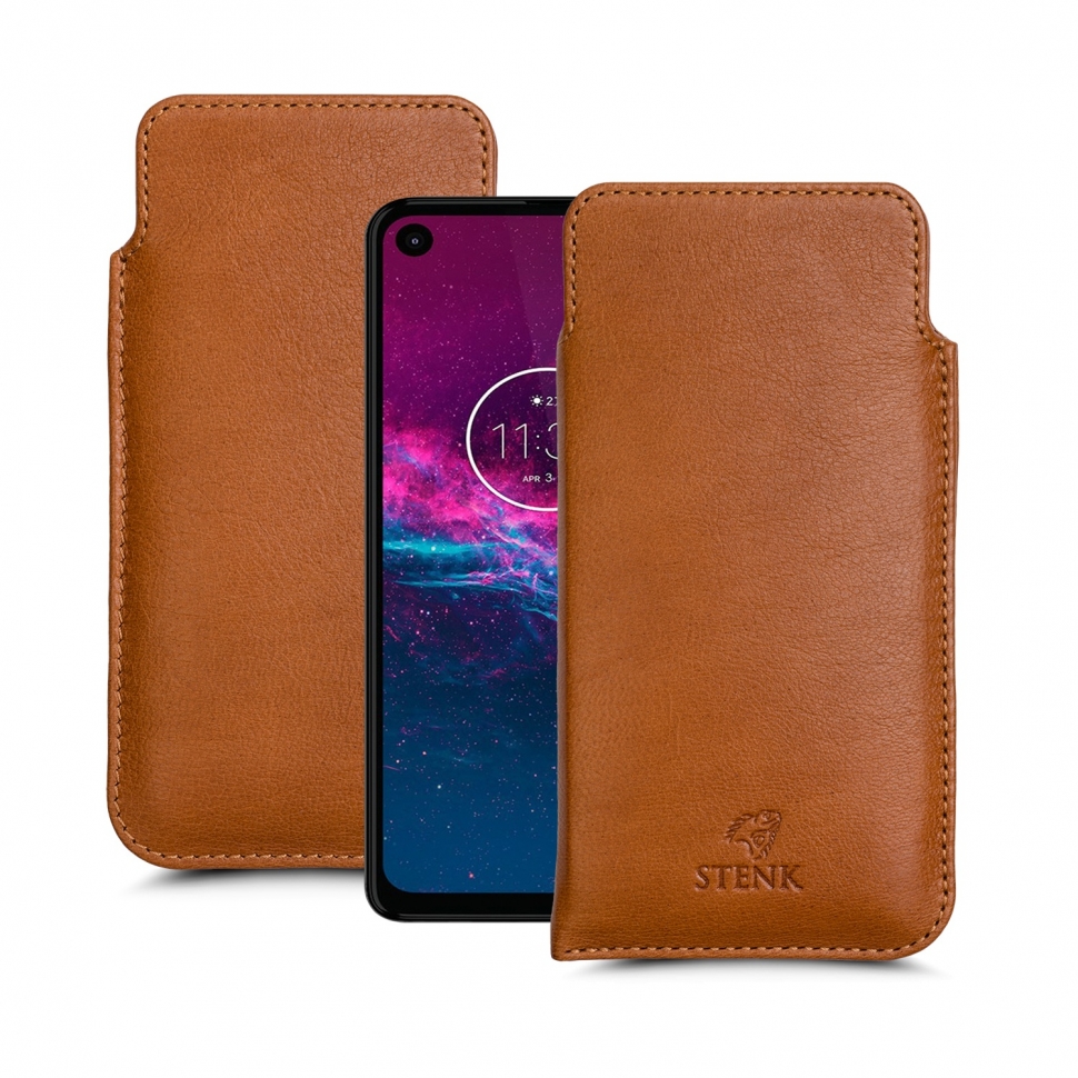 

Футляр Stenk Elegance для Motorola One Action Camel