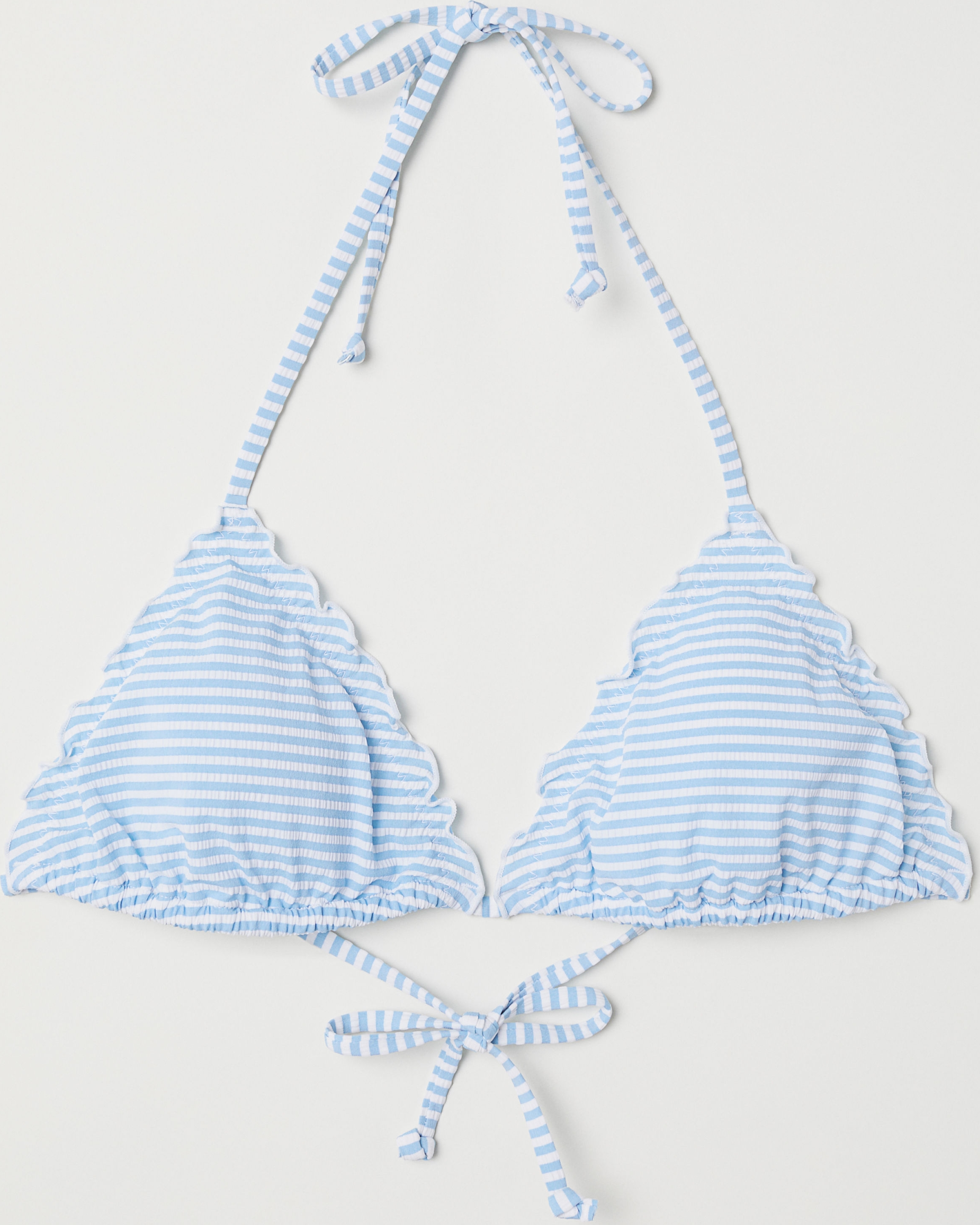 

Верхняя часть купальника H&M 0635112-7 38 Голубая/Полоска