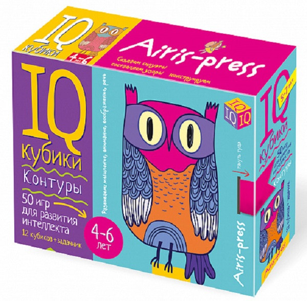 

Умные кубики. Контуры. 50 игр для развития интеллекта. IQ Кубики