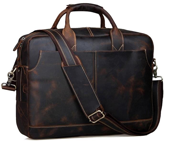 

Мужская кожаная сумка Tiding Bag t1019
