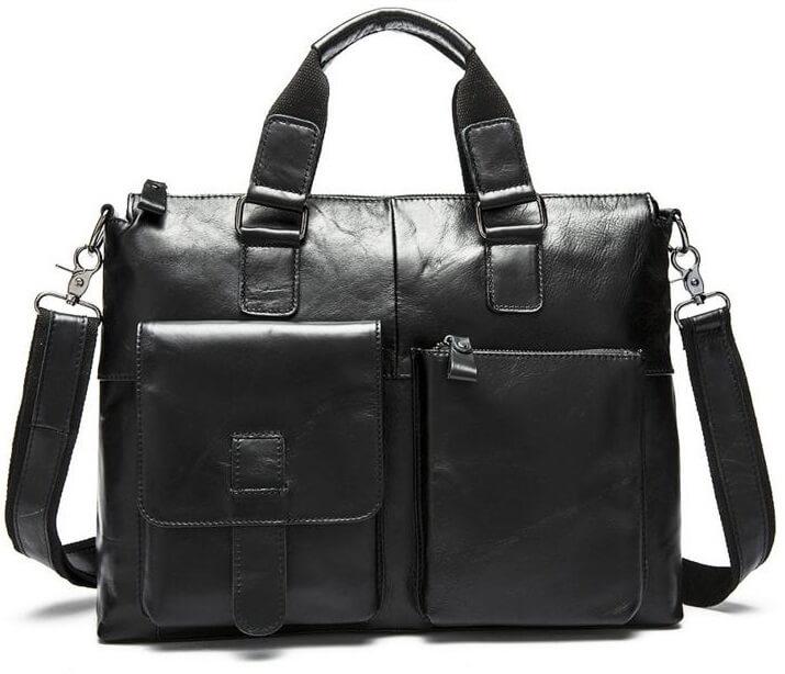 

Мужская кожаная сумка Tiding Bag 7264A