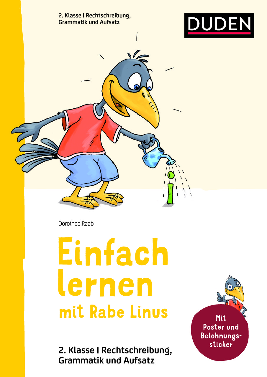 

Deutsch 2. Klasse: Einfach lernen mit Rabe Linus (+ наклейки)