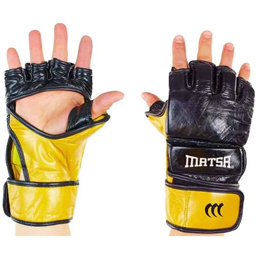 

Перчатки для MMA ME-2010 Matsa L Черно-желтый (37240013)