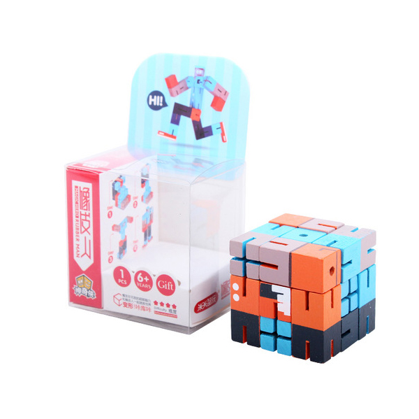 

Деревянная головоломка РобоКуб (CubeBot) Синий