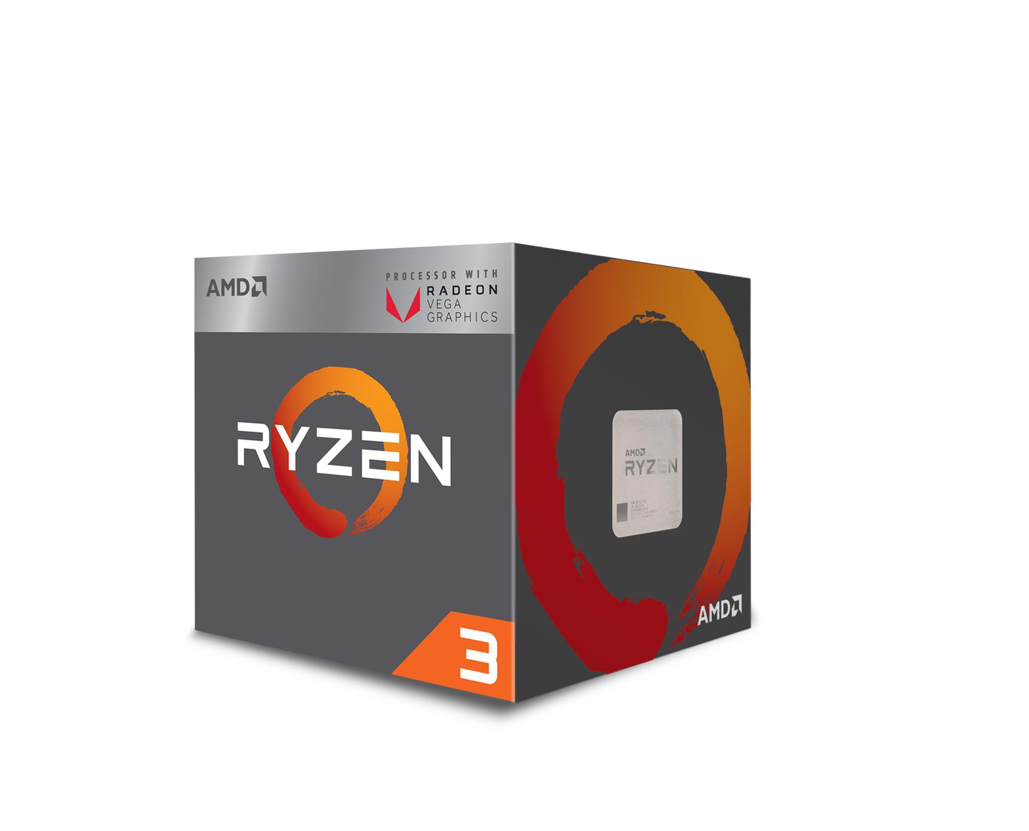 

Процессор AMD (AM4) Ryzen 3 2200G, Box, 4x3,5 GHz (Turbo Boost 3,7 GHz), Radeon Vega 8 (1100 MHz), L3 4Mb, Raven Ridge