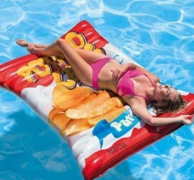 

Пляжный надувной матрас Intex 58776 «Чипсы», 178 х 140 см