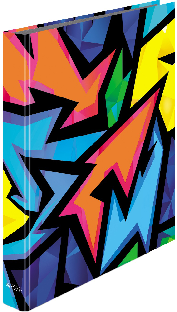 

Папка-регистратор на кольцах Herlitz А4 30 мм Neon Art (50027392)
