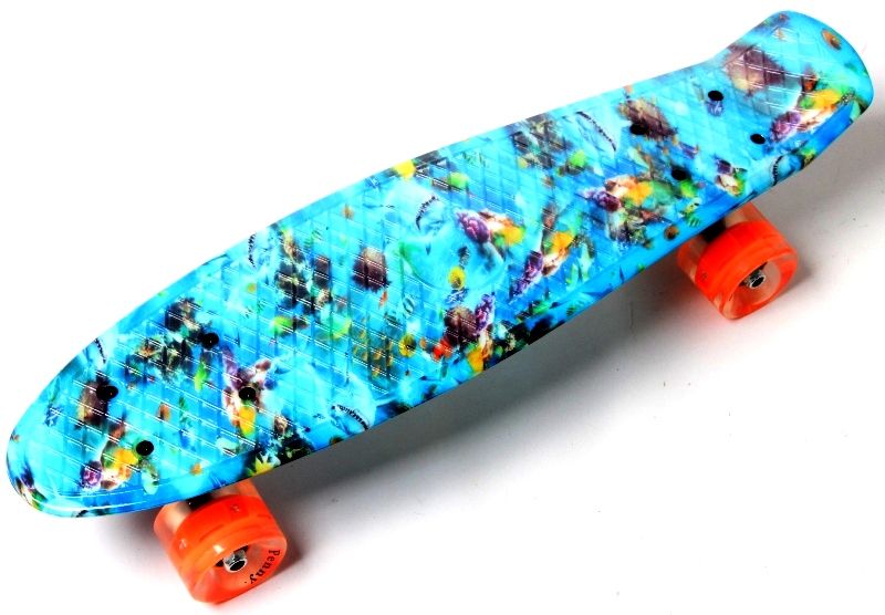 

Penny Board "Nemo" Светящиеся колеса.
