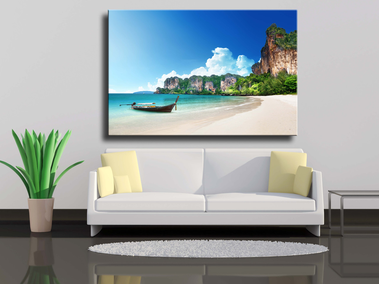 

Картина на холсте Пляж Railay Krabi в Таиланде 90х60