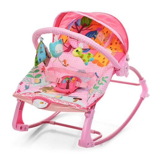 

ШЕЗЛОНГ-КАЧАЛКА ДЕТСКИЙ Bambi PK-306-8 РОЗОВЫЙ
