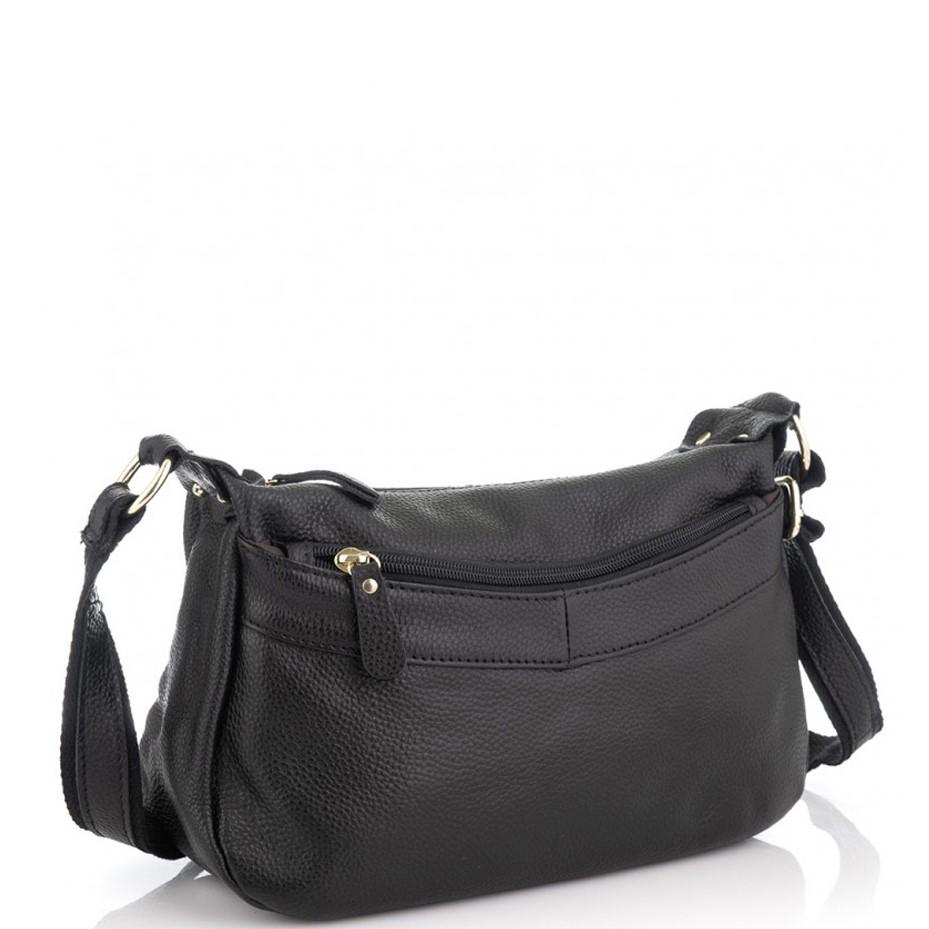 

Женская кожаная сумка черная Riche NM20-W0326A