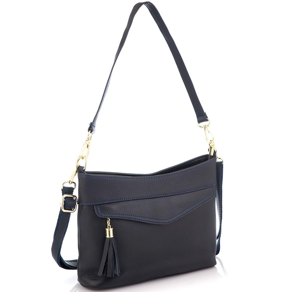 

Кожаная женская сумка синяя Riche NM20-W832BL