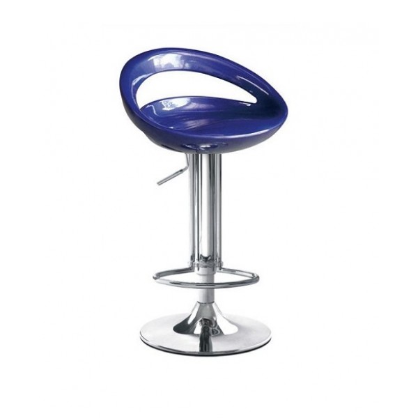 Барный стул хокер высокий хром/пластик Торре Group SDM цвет Синий