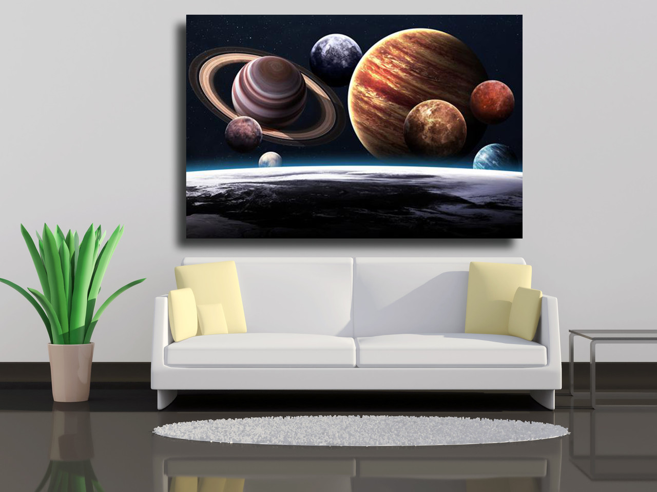 

Картины на холсте Изображение с высоким разрешением представляет планет солнечной системы 120х80