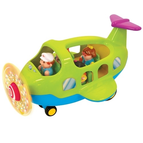 

Игрушки для малышей Kiddieland - preschool Игровой набор - САМОЛЕТ-ПУТЕШЕСТВЕННИК свет, озвуч. рус. яз. (k37-056895)