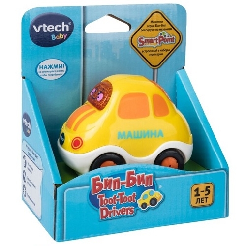 

Игрушки для малышей VTech Развивающая игрушка серии Бип-Бип - МАШИНКА озвуч. рус. яз. (k37-80-119426)