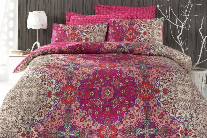 

Постельное белье Cotton Box Tugba fushia 200х220