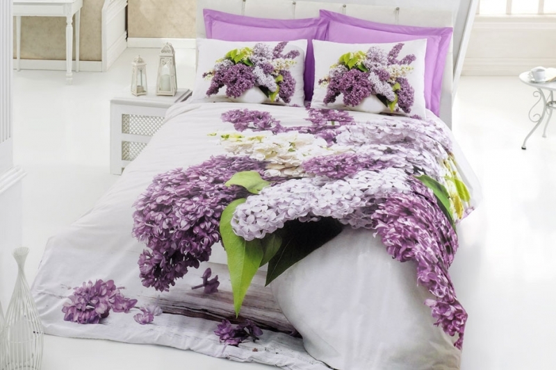 

Постельное белье Cotton Box Floral Vilma lila 200х220